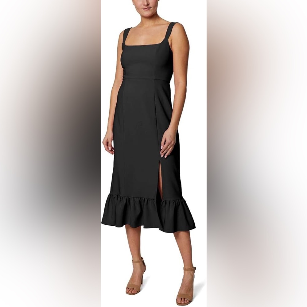 NWT Laundry, Elegant Black Midi Dress